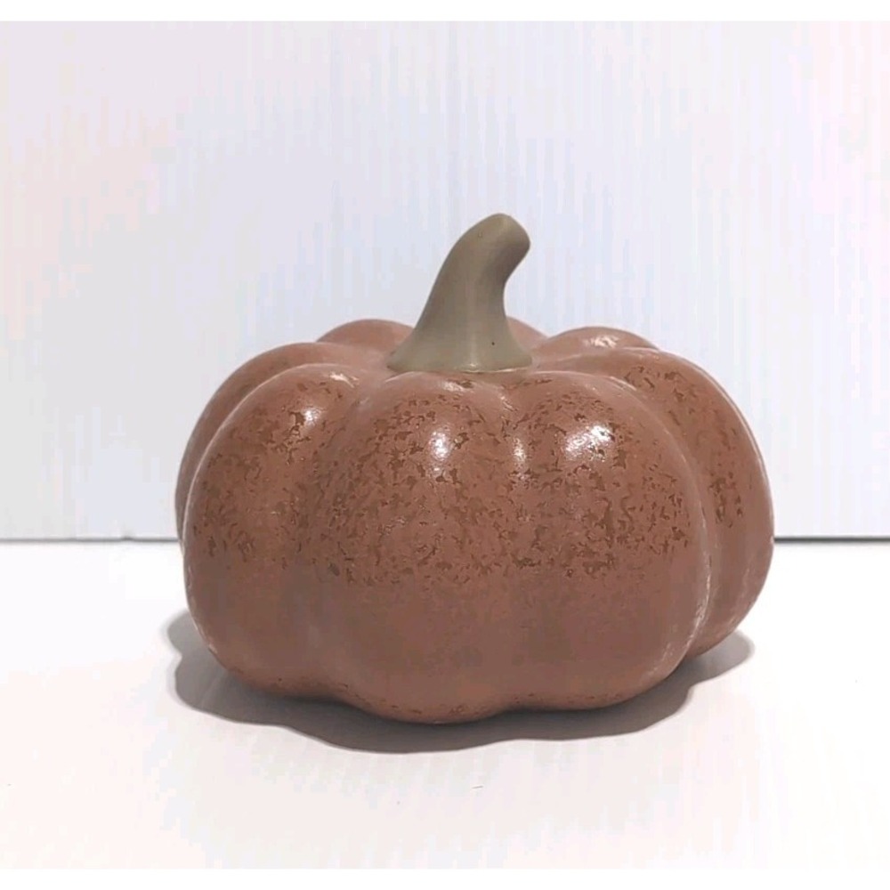 Threshold Ceramic Pumpkin Figural - Orange 5"Diameter; 3.5"Height - NEW